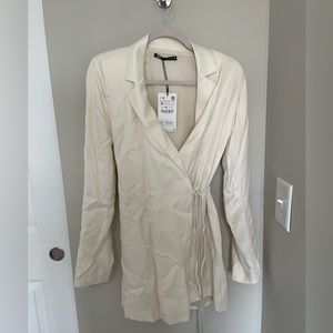 Zara blazer wrap dress